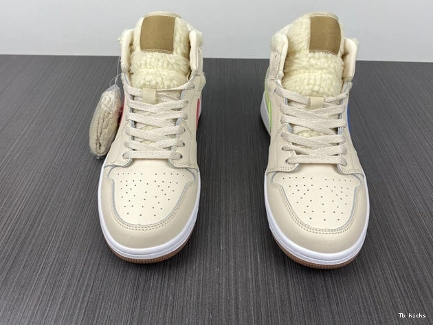 Reps TBK Pearl Fleece White 3701 Jordan1 Mid DO2207- SunProtective 1025